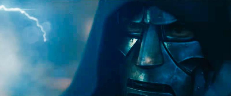 Doctor Doom mask in Avengers: Doomsday trailer.