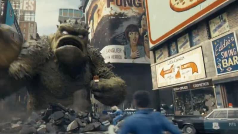 Gigantic causing chaos in Fantastic Four: First Steps (2025)