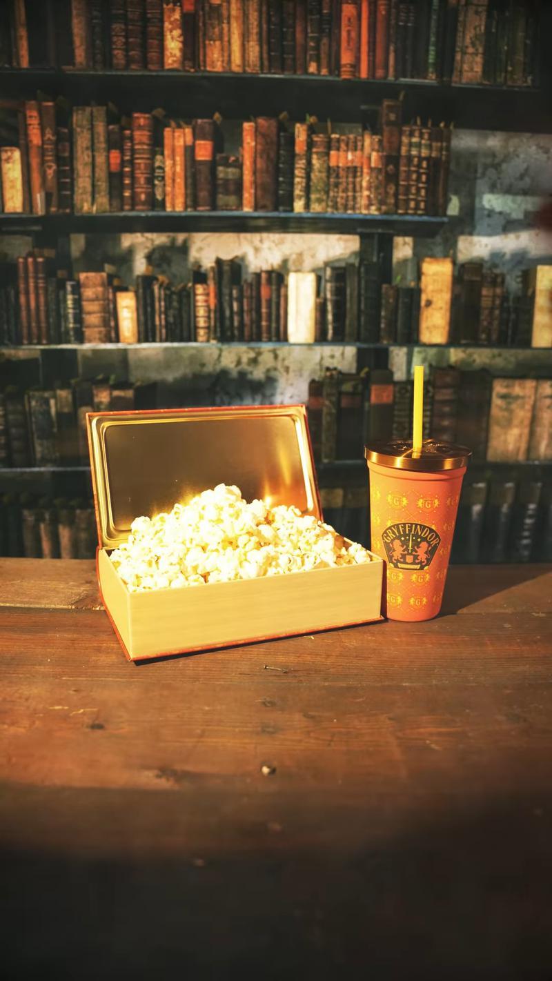 Gryffindor book and cup popcorn bucket combo