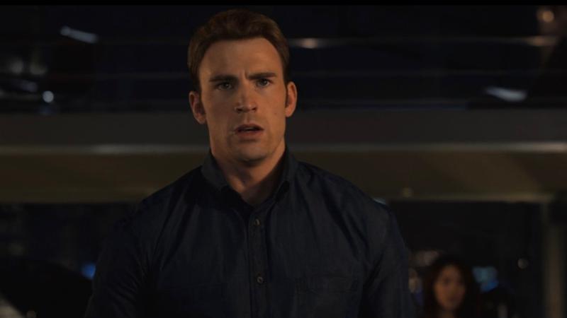 Chris Evans as Steve Rogers/Captain America in Avengers: Age of Ultron