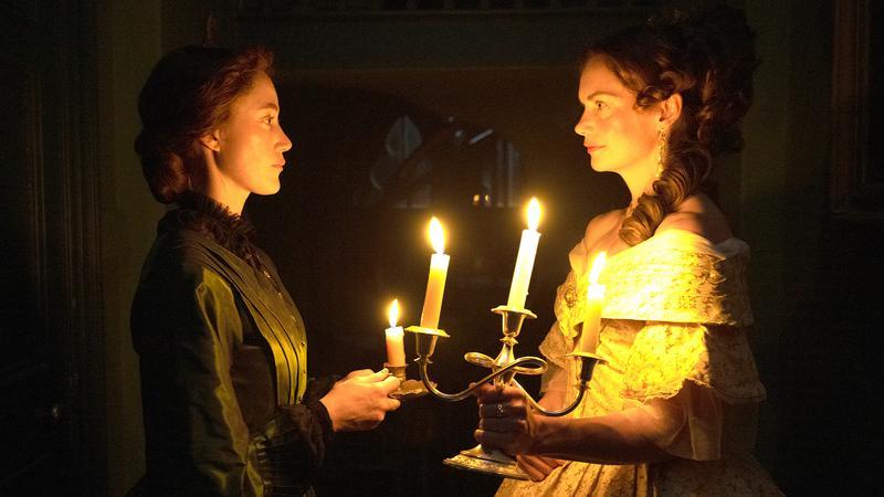 Maika Monroe and Ruth Wilson in Victorian Psycho.
