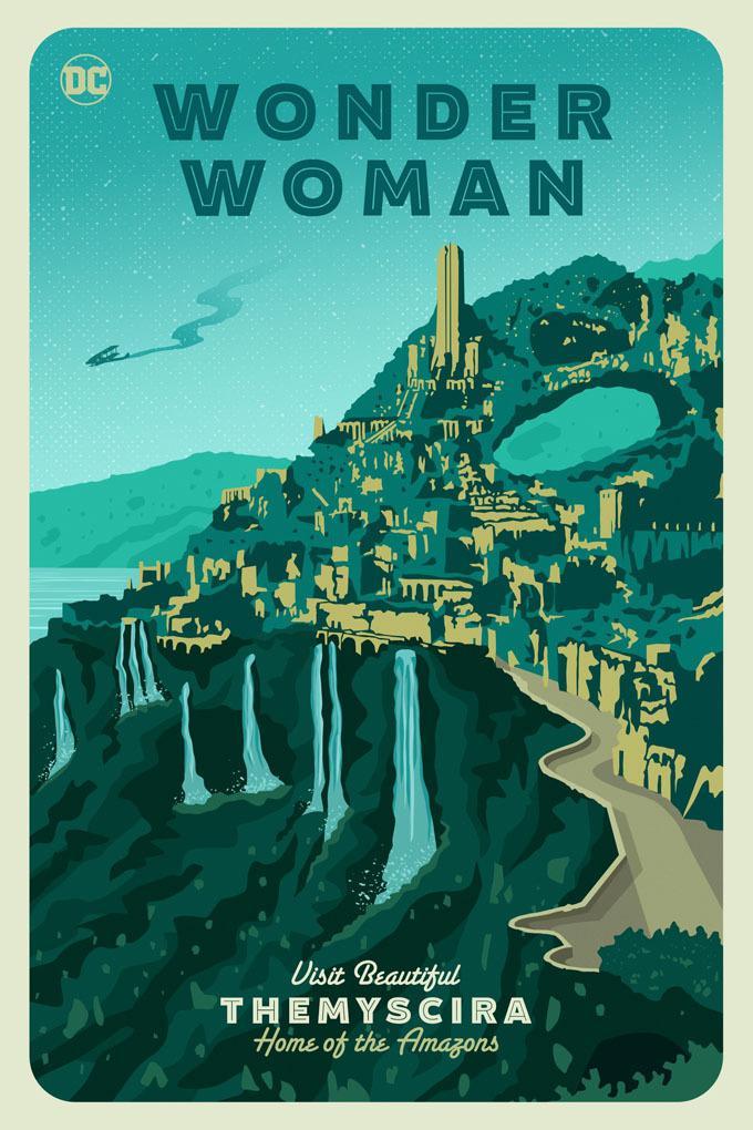 Wonder Woman's Themyscira shown in its full glory.