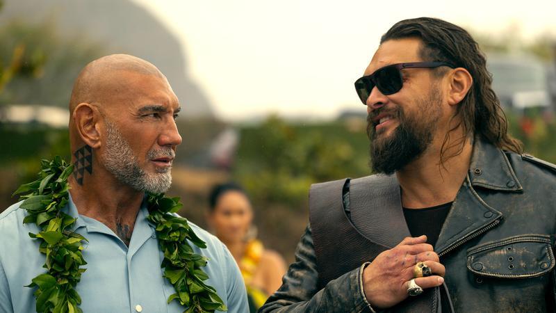 Dave Bautista and Jason Momoa as brothers in The Wrecking Crew.