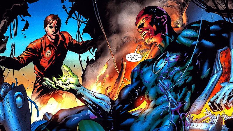 Hal Jordan & Abin Sur in Lanterns.