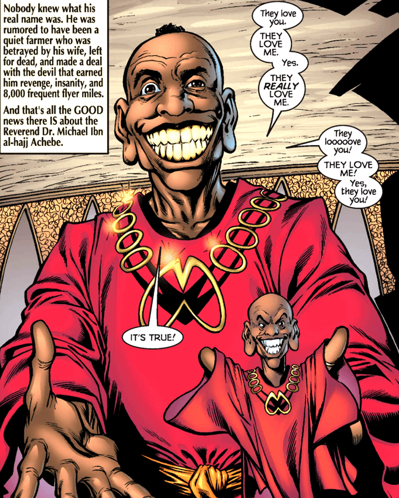 Achebe in Marvel Comics.