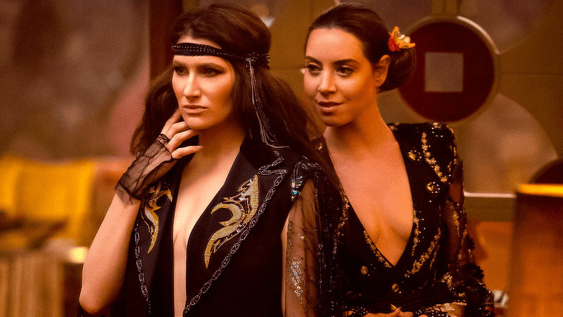 Kathryn Hahn as Agatha Harkness, Aubrey Plaza as Death/Rio Vidal in 'Agatha All Along.'