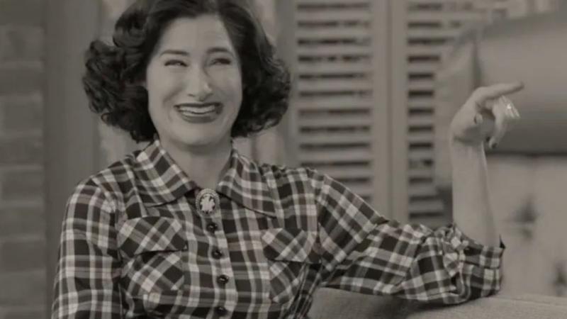 Agnes laughing in WandaVision.