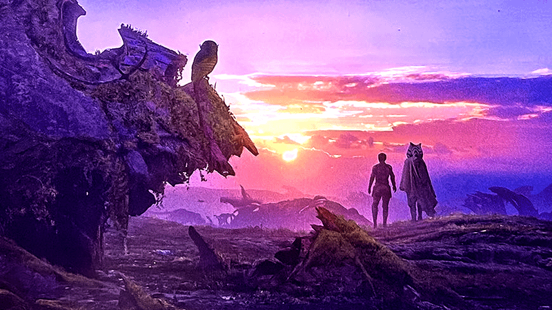 Ahsoka and Sabine stand over a valley in Peridea.