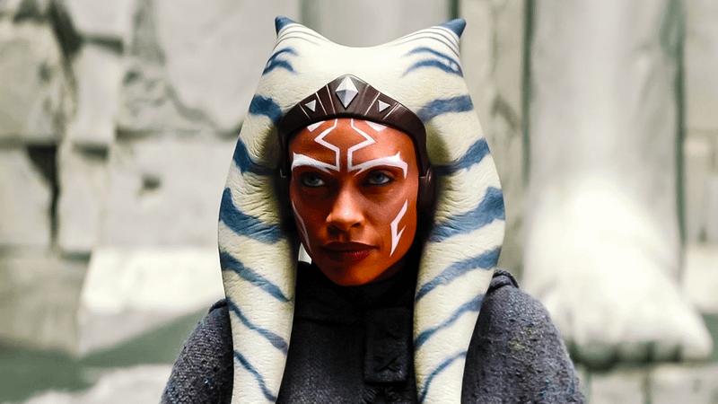 Rosario Dawson as Ahsoka in Star Wars.