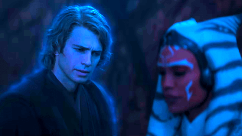 Ahsoka Tano and Anakin Skywalker.