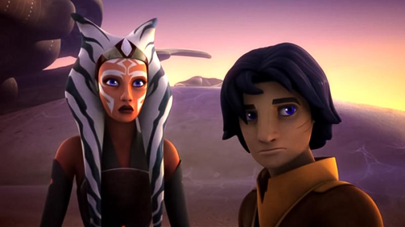 Ezra and Ahsoka in animation