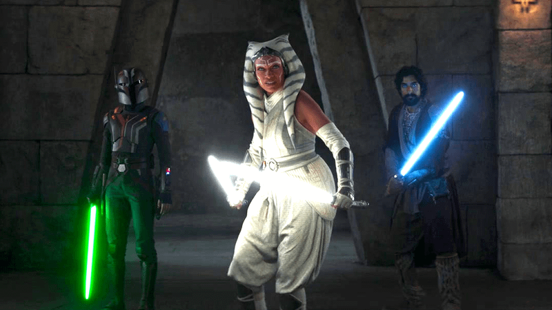 Sabine, Ahsoka and Ezra in Ahsoka on Disney+