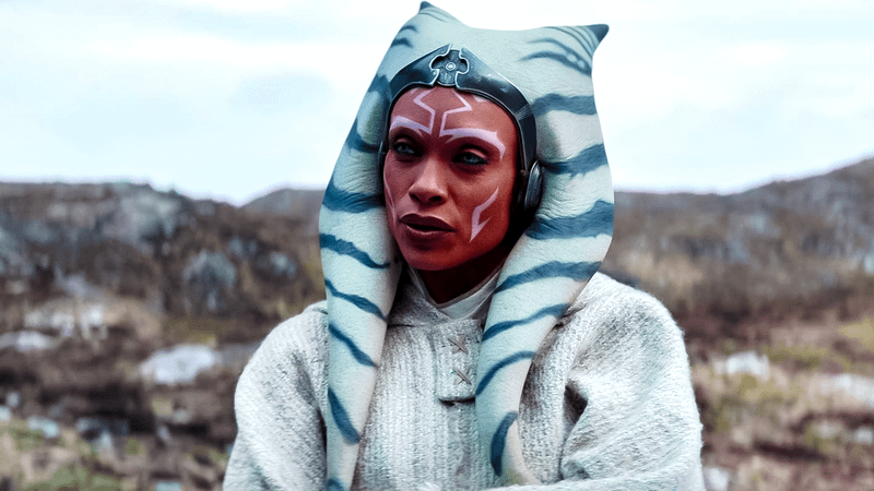 Rosario Dawson as Ahsoka Tano in Ahsoka.
