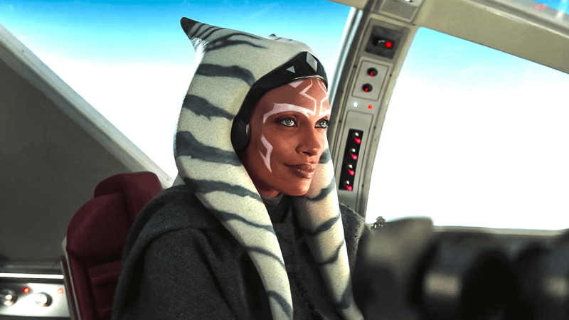 Rosario Dawson as Ahsoka in Disney+ series.
