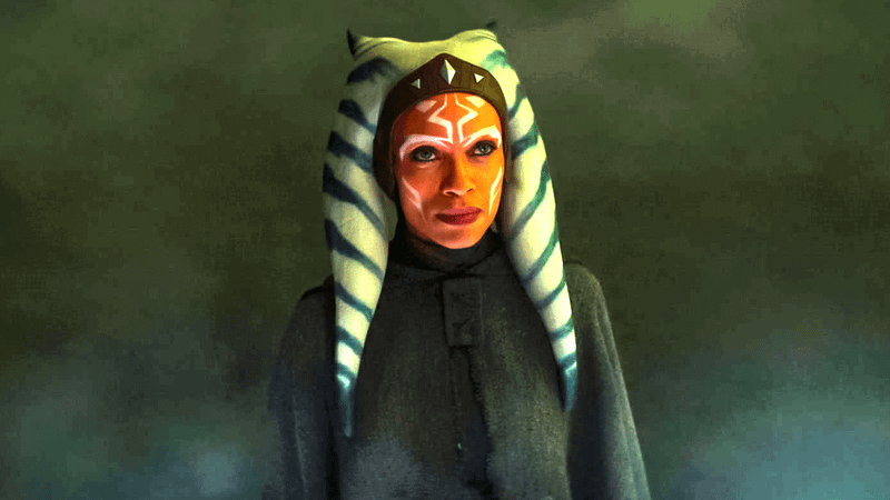 Rosario Dawson as Ahsoka in live action.