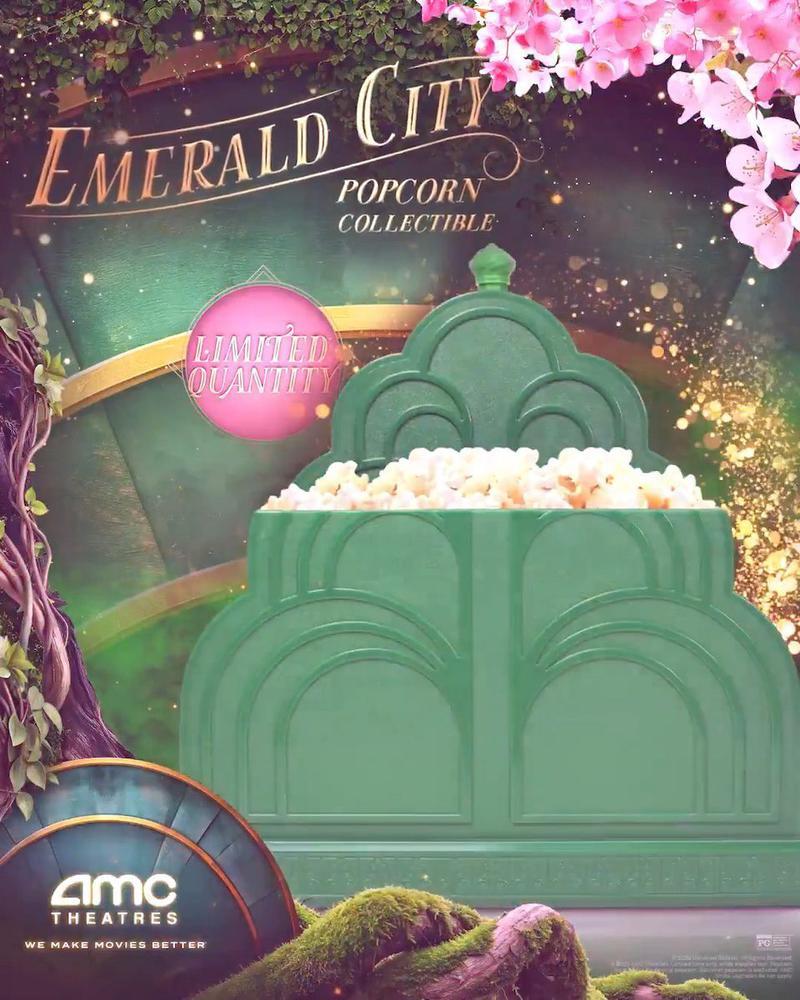 Wicked For Good, Emerald City Popcorn Bucket Back