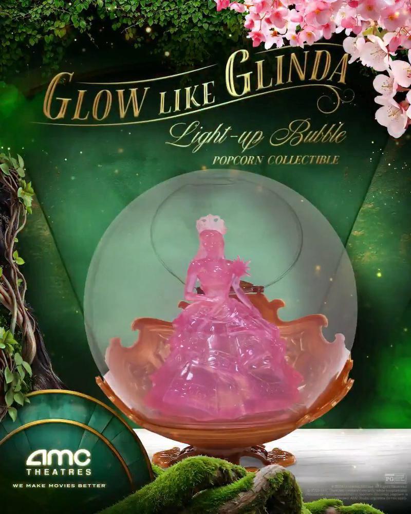 Wicked For Good, Glinda Light Up Bubble Popcorn Bucket