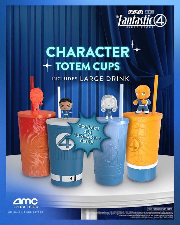AMC character totem cups