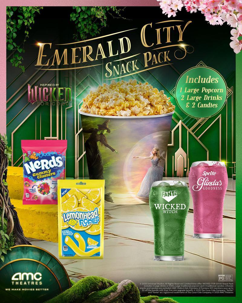 Wicked For Good, AMC Emerald City Snack Pack