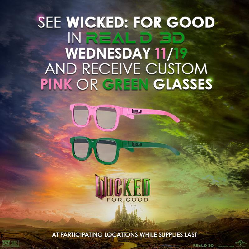 Wicked For Good, 3D Glasses Exclusive