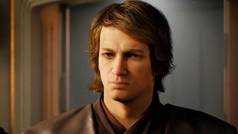 Anakin Skywalker looking angry in Star Wars: Zero Company.