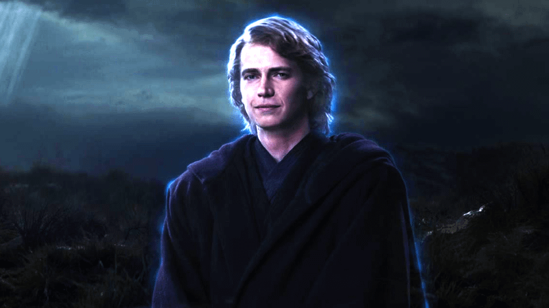 Anakin Force Ghost in Ahsoka finale.