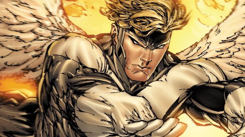 Angel flying in Marvel Comics.