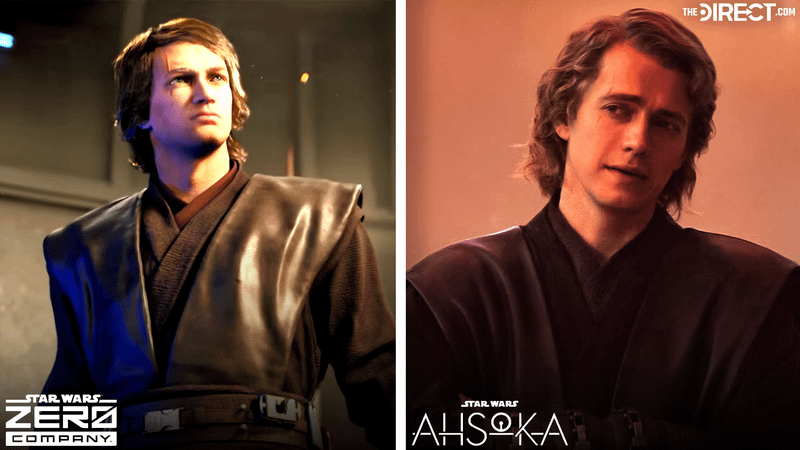 Anakin Skywalker in Star Wars Zero Company and Ahsoka Season 1.