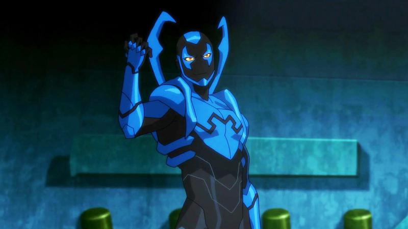 Popular DC character Blue Beetle.