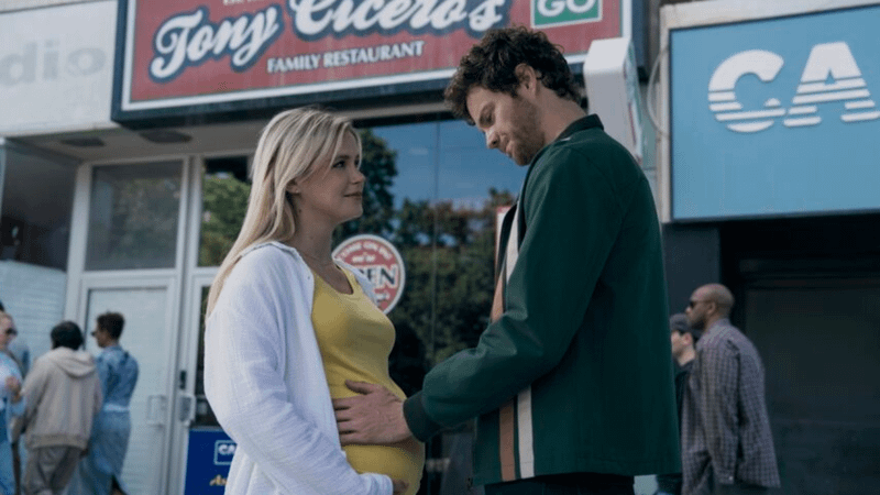 Erin Moriarty as Starlight/Annie and Jack Quaid as Hughie in The Boys Season 5.