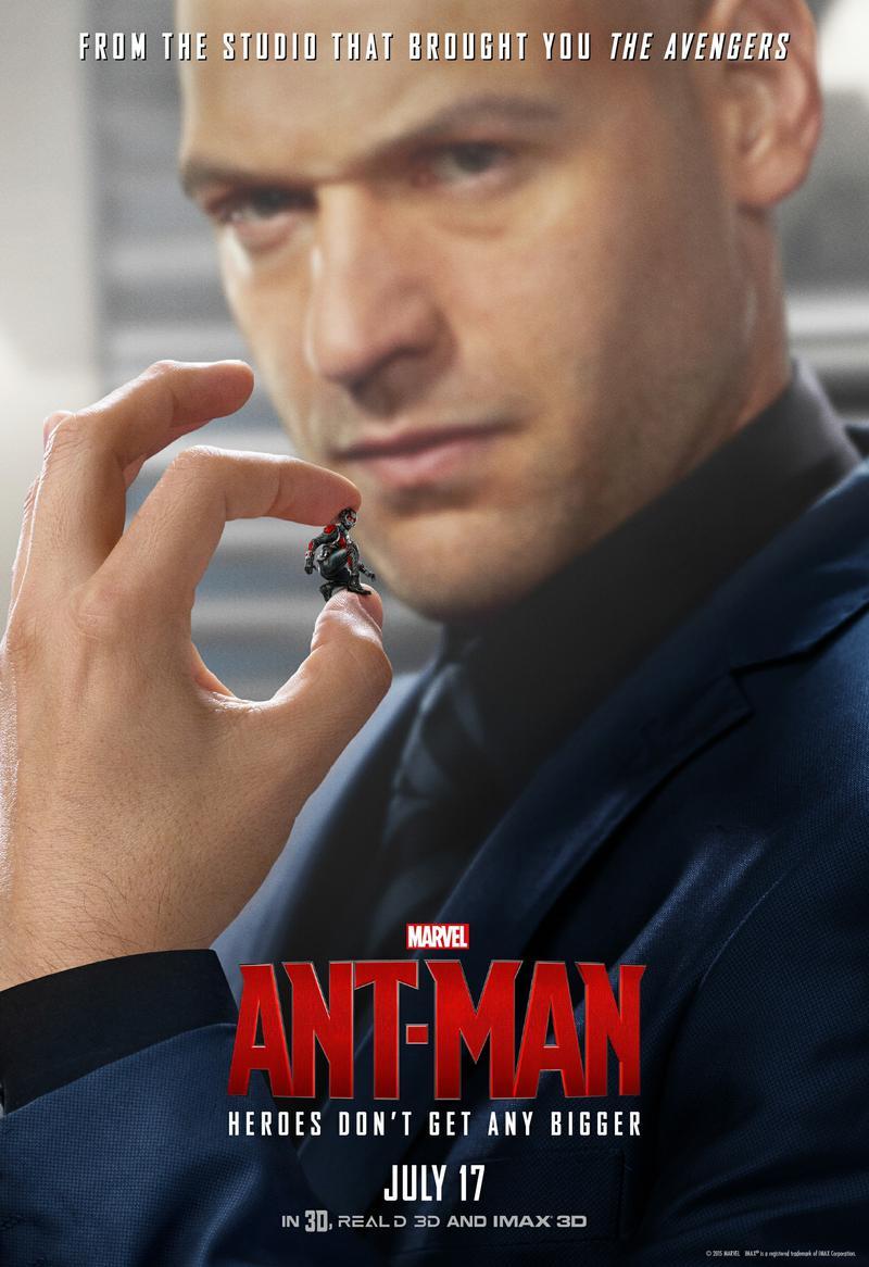 Corey Stoll as Darren Cross in 'Ant-Man' poster.