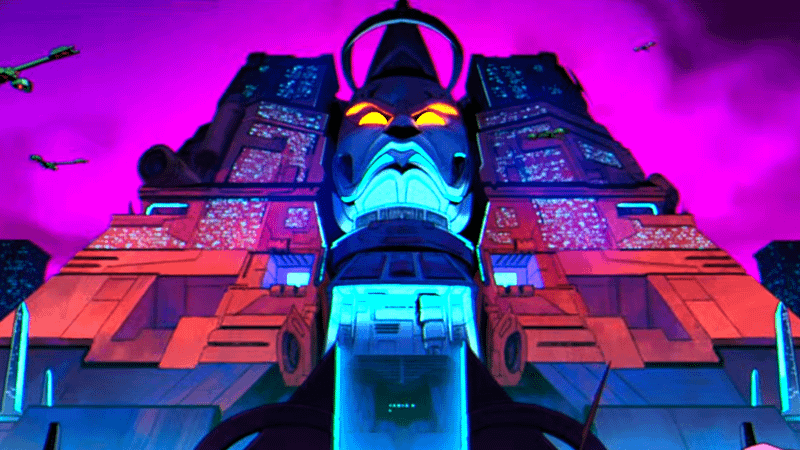 Apocalypse's city in 3960 X-Men 97 Season 2.