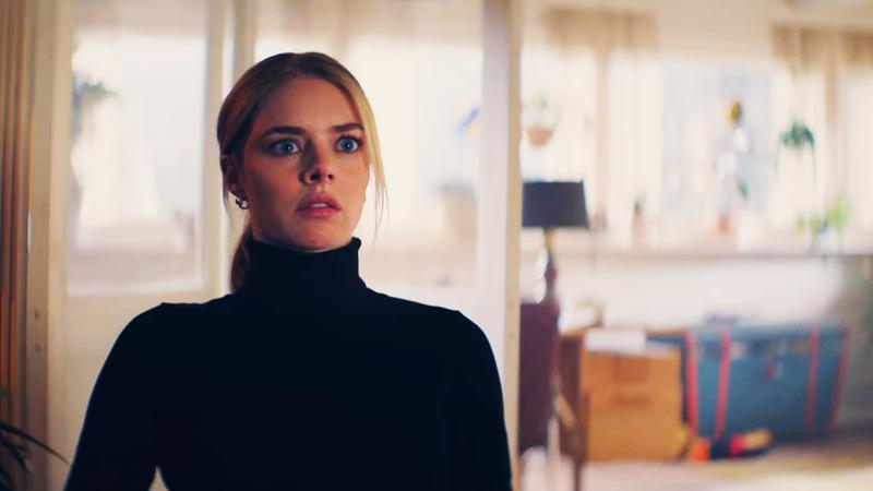 Samara Weaving in Over Your Dead Body.