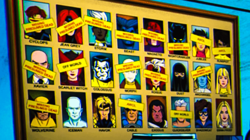A board that made Archangel presumed dead in Season 1 of X-Men '97.