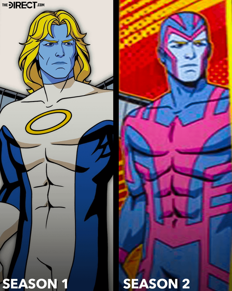 Archangel in Season 1 vs. Season 2 of X-Men '97