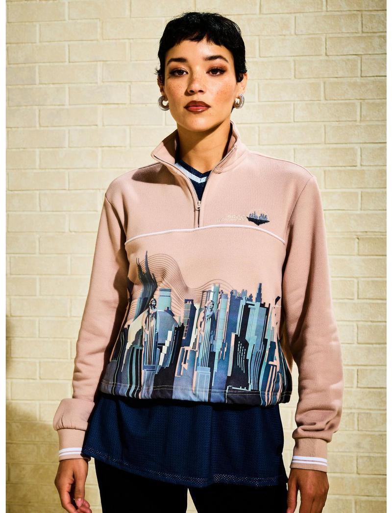 sweater showing Krypton from 'Supergirl.'