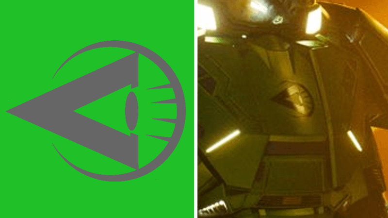 Argus Logo on Lex Luthor's Warsuit in Man of Tomorrow.
