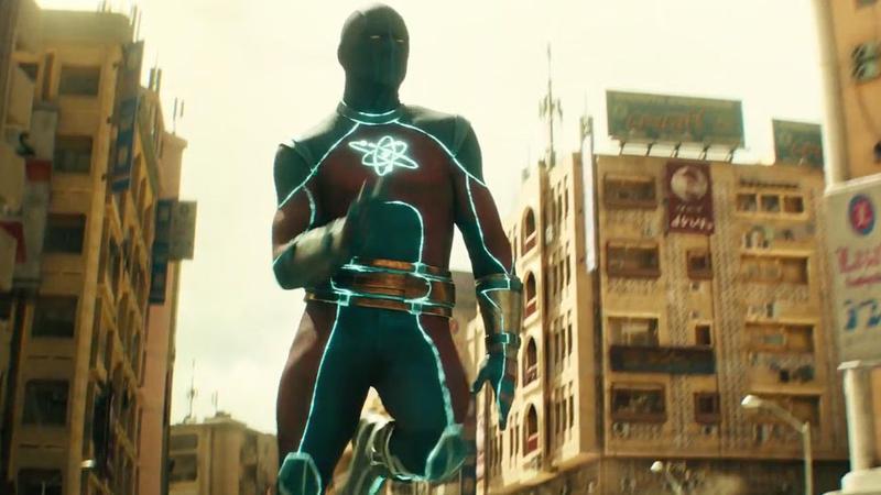 Atom Smasher running in Black Adam.