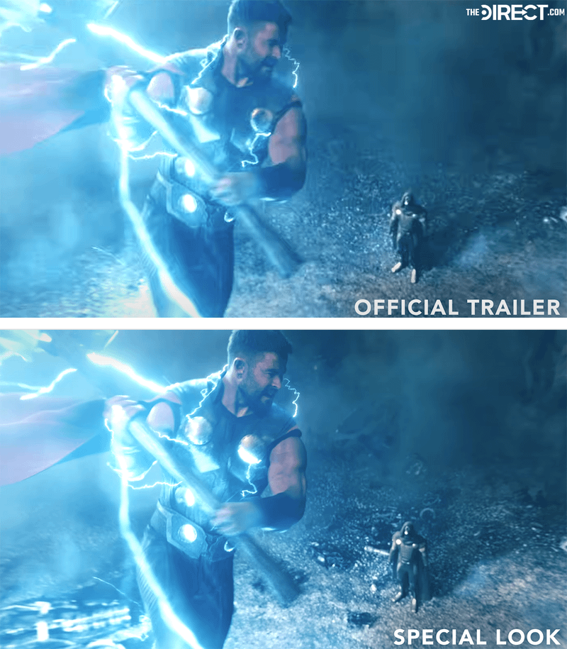 Comparing the Thor and Doom moment in Doomsday.