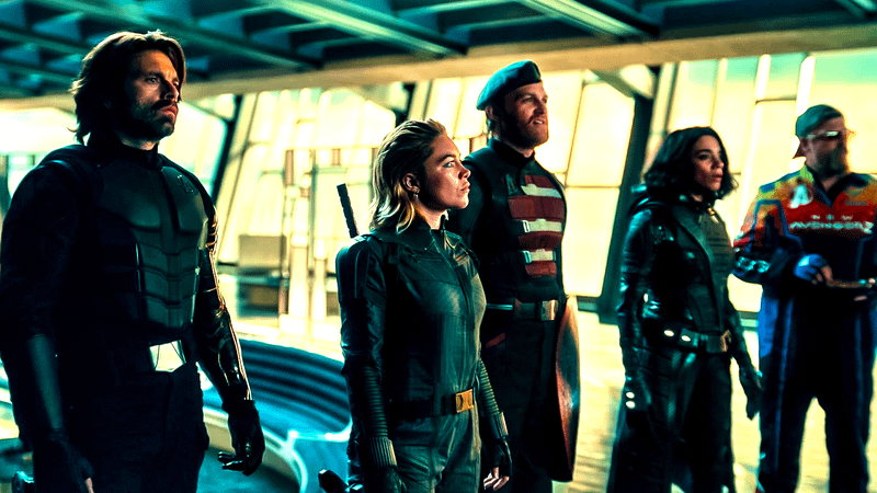 Bucky Barnes, Yelena, U.S Agent and other New Avengers members.
