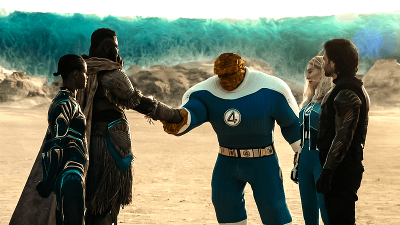 Shuri, M'Baku, Ben Grimm, Sue Storm, and Bucky Barnes.