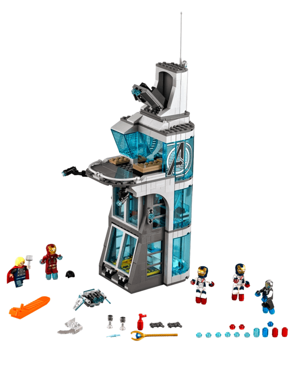 Avengers Tower LEGO set.