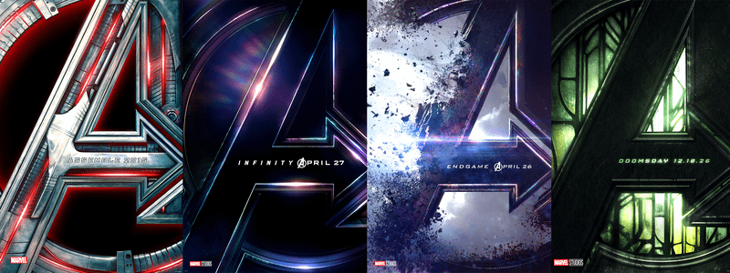 Avengers logos.