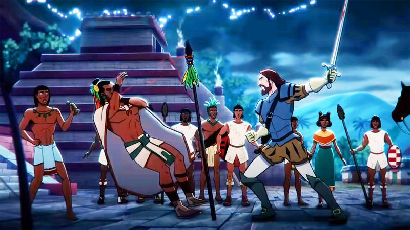 Batman's father being killed in Aztec Batman