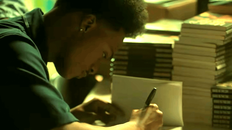 Bakari's book signing in The Chi.