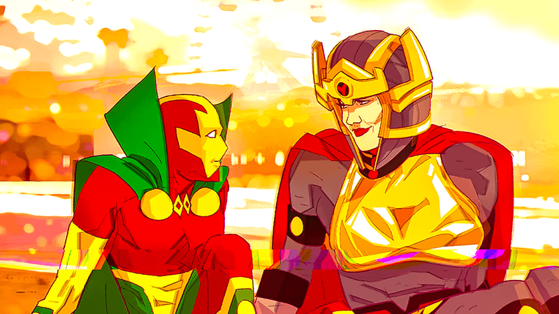 concept art for 'Mister Miracle' show.