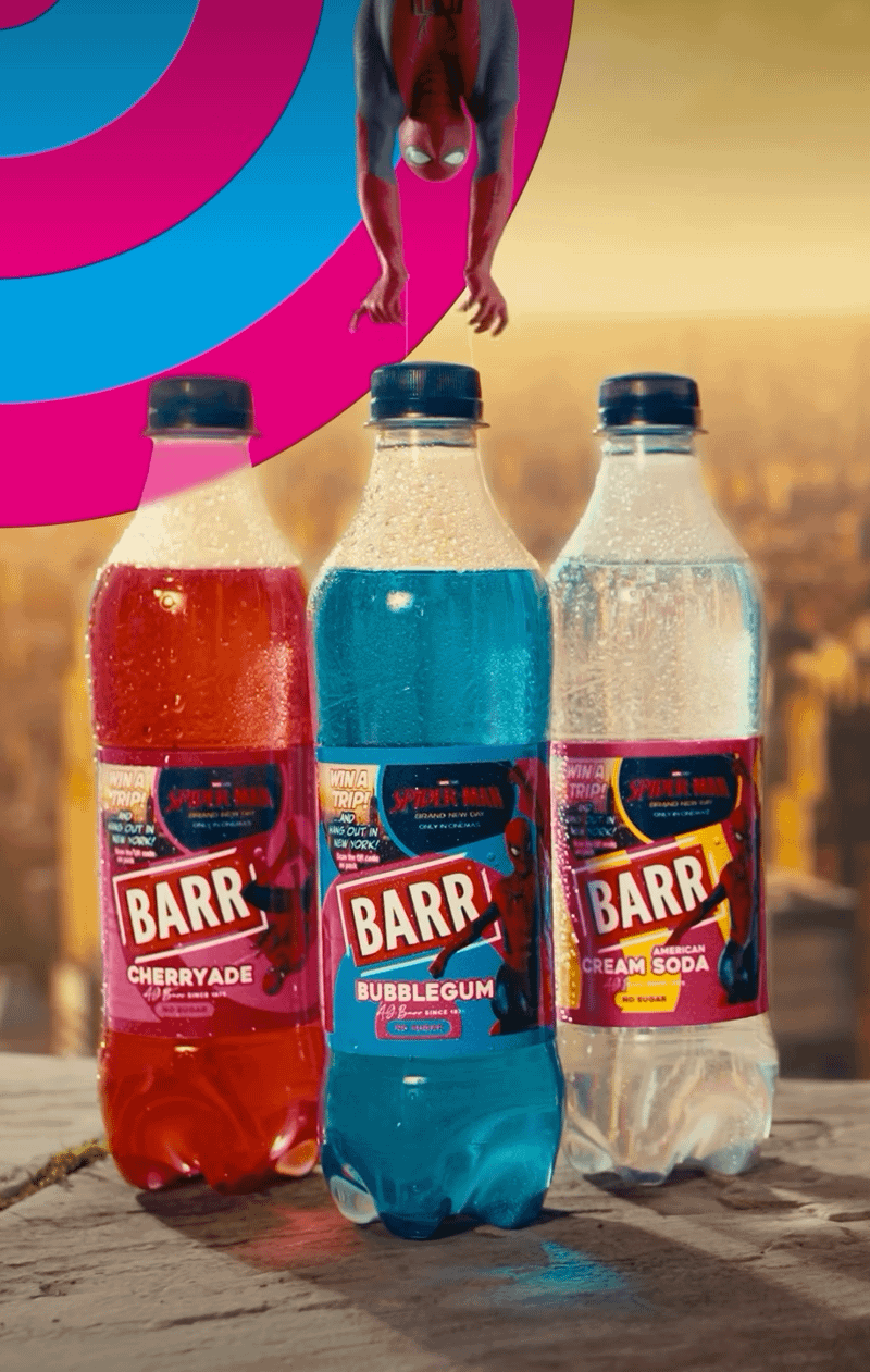 Barr drinks for 'Spider-Man: Brand New Day.'