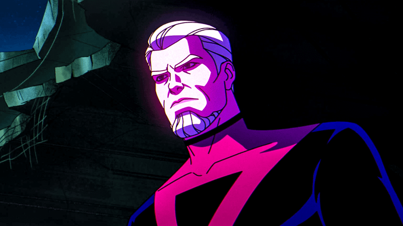 Bastion with a blank look on his face in X-Men '97.