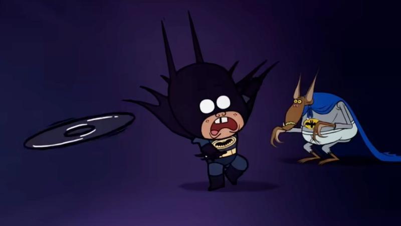 Damian Wayne and Man-Bat in Bat-Fam
