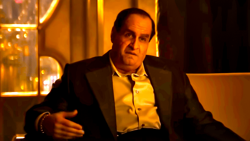 Oz Cobb talks about his childhood hero in a scene from The Penguin.